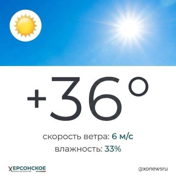 Жаркий день с переменной облачностью ожидается в Херсонской области в пятницу, 7 августа