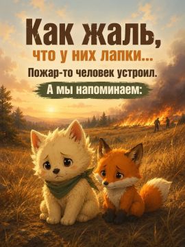 Лисички взяли спички... А дальше вы помните. Но если в сказке всё закончилось хорошо, то в жизни игры с огнём могут привести к серьёзным последствиям