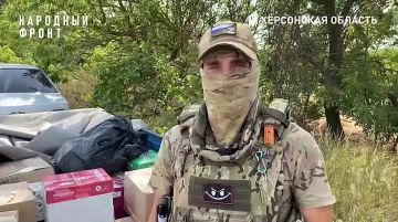 Военнослужащие на Херсонском направлении получили гуманитарную помощь от волонтеров из Геническа