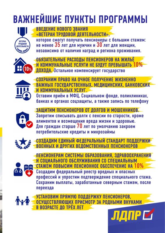 Программа «Пенсионеры России» Программа «Пенсионеры России»