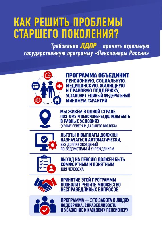 Программа «Пенсионеры России» Программа «Пенсионеры России»