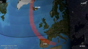 NASA во время трансляции солнечного затмения показало карту, на которой Крым изображен частью РФ