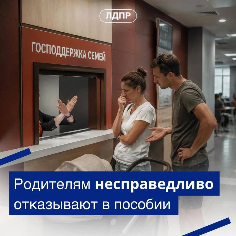 ЛДПР: при назначении пособий нужно учитывать реальные расходы семей