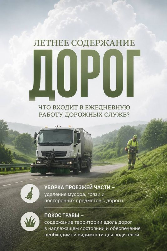 Летнее содержание дорог: что входит в ежедневную работу дорожных служб?