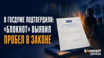 В Госдуме подтвердили, что «Блокнот Донецк» выявил законодательный пробел