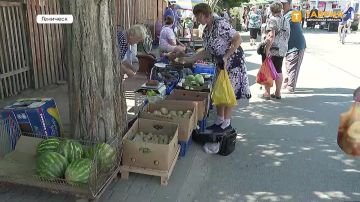Минпромторг и ФНС на рынке Геническа выявили более 20 стихийных торговых точек