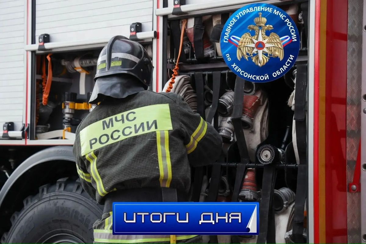 За дежурные сутки пожарно-спасательные подразделения МЧС Херсонской области реагировали на: