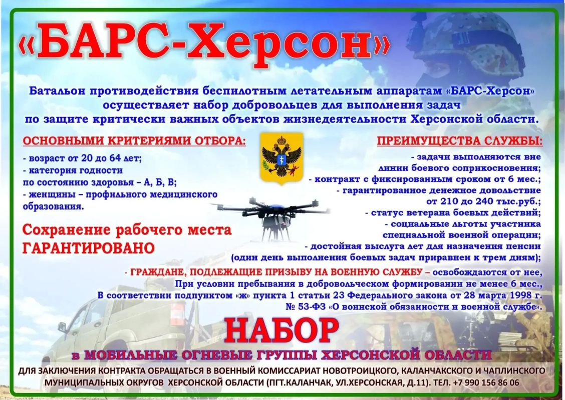 Мобильные огневые группы (МОГ): защита важных объектов Херсонской области от БПЛА «БАРС-Херсон»