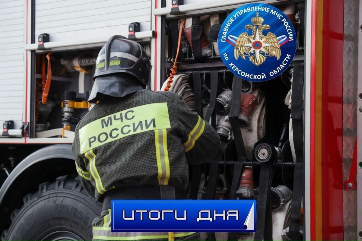 За дежурные сутки спасатели МЧС Херсонской области ликвидировали семь ландшафтных пожаров
