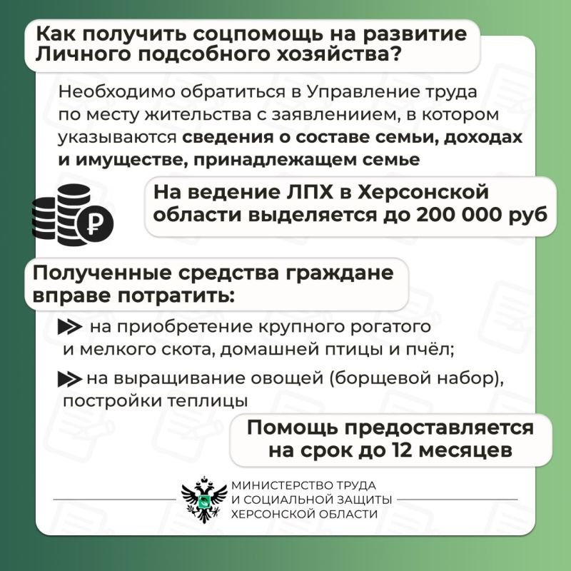 #Социальный_контракт на ведение личного подсобного хозяйства (ЛПХ) #Социальный_контракт на ведение личного подсобного хозяйства (ЛПХ)