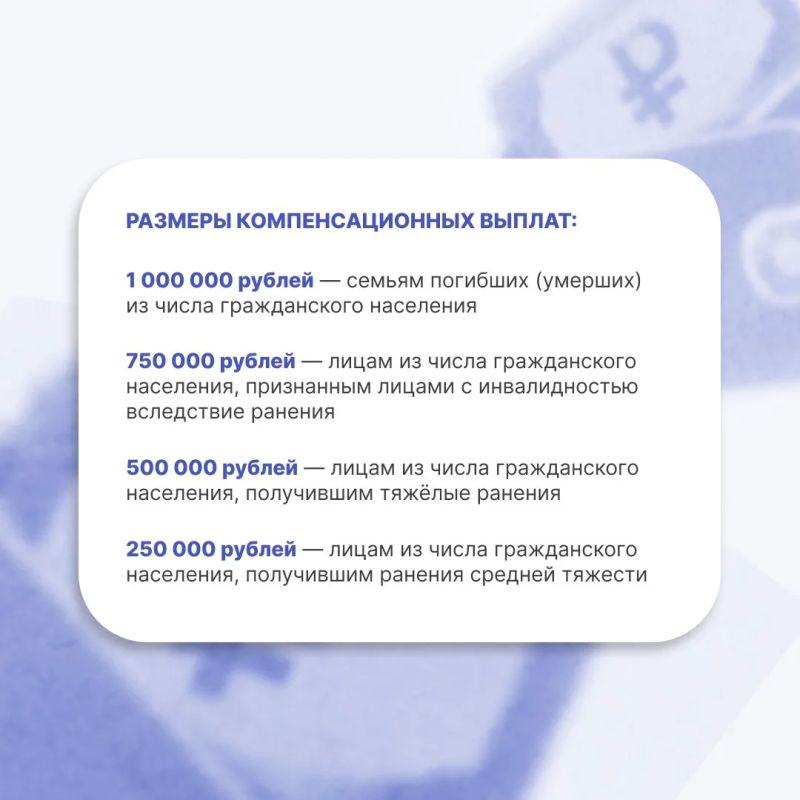 Компенсация пострадавшим жителям Херсонской области Компенсация пострадавшим жителям Херсонской области