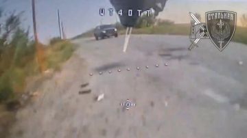 Прожарка на максимум. Дроноводы 71-го гвардейского полка встретили очередной бандеровский пикап без лишних церемоний