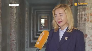 Капитальный ремонт проводится в Геническом техникуме сферы обслуживания по проекту "Профессионалитет" и народной программе "Единой России"