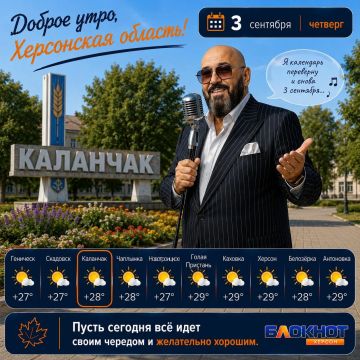 Прогноз погоды на 3 сентября