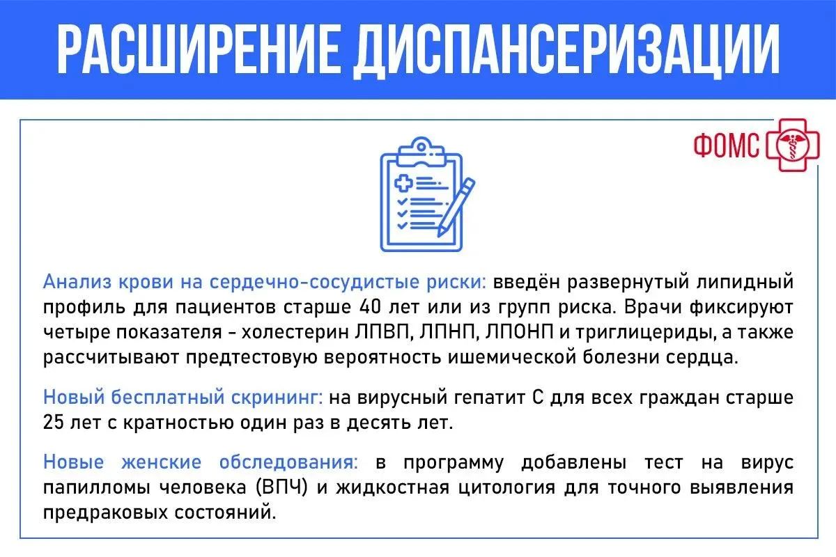 Как изменилась программа диспансеризации и профилактических медицинских осмотров в 2026 году, в чём её особенности и какие новые исследования теперь включены в неё Как изменилась программа диспансеризации и профилактических медицинских осмотров в 2026 году, в чём её особенности и какие новые исследования теперь включены в неё