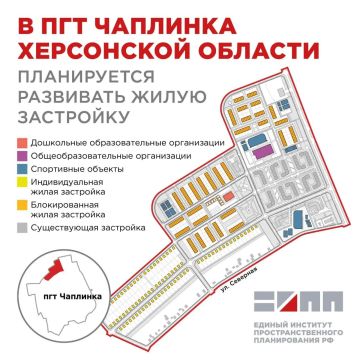 В Чаплинке планируют построить новые жилые кварталы более чем на 1,7 тысячи человек