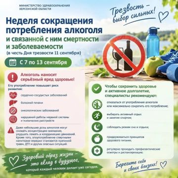 Неделя сокращения потребления алкоголя и связанной с ним смертности и заболеваемости