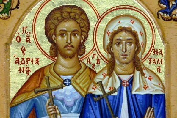 8 сентября — День памяти святых мучеников Адриана и Наталии Никомидийских