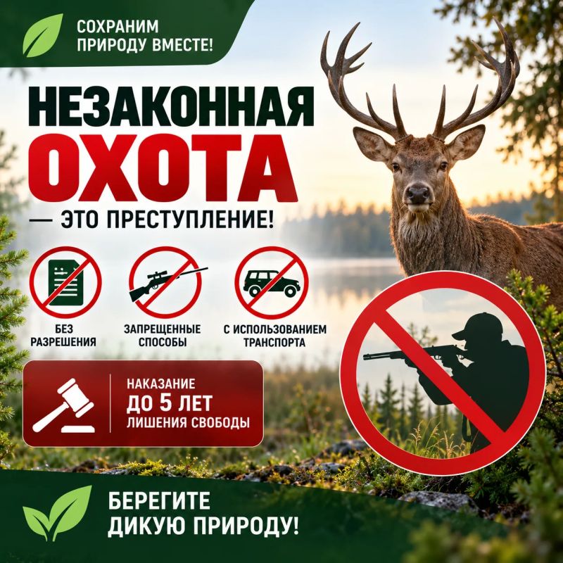 Уголовная ответственность за незаконную охоту
