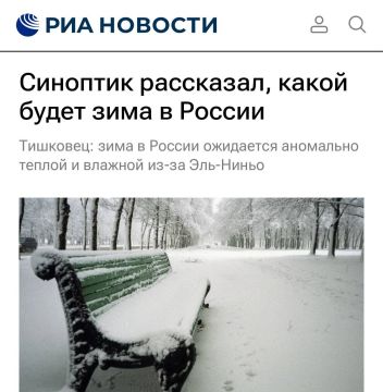 Синоптики обещают аномально тёплую и влажную зиму в большинстве регионов России
