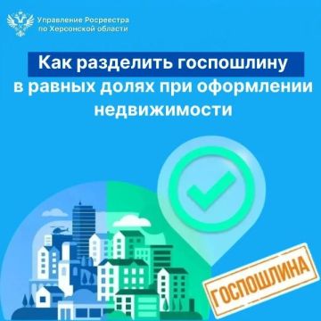 Как разделить госпошлину в равных долях при оформлении недвижимости: разъяснение от Управления Росреестра по Херсонской области