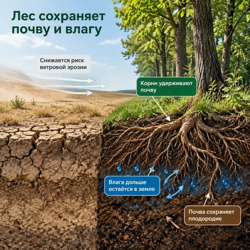 Лес — защитный щит степного края Лес — защитный щит степного края
