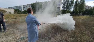 В ГБУЗ ХО «Каховская ЦРБ» прошёл внеплановый инструктаж по пожарной безопасности