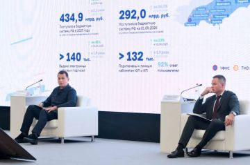 Порядка 292 млрд рублей поступило в бюджетную систему России от воссоединенных регионов за восемь месяцев 2026 года — ФНС
