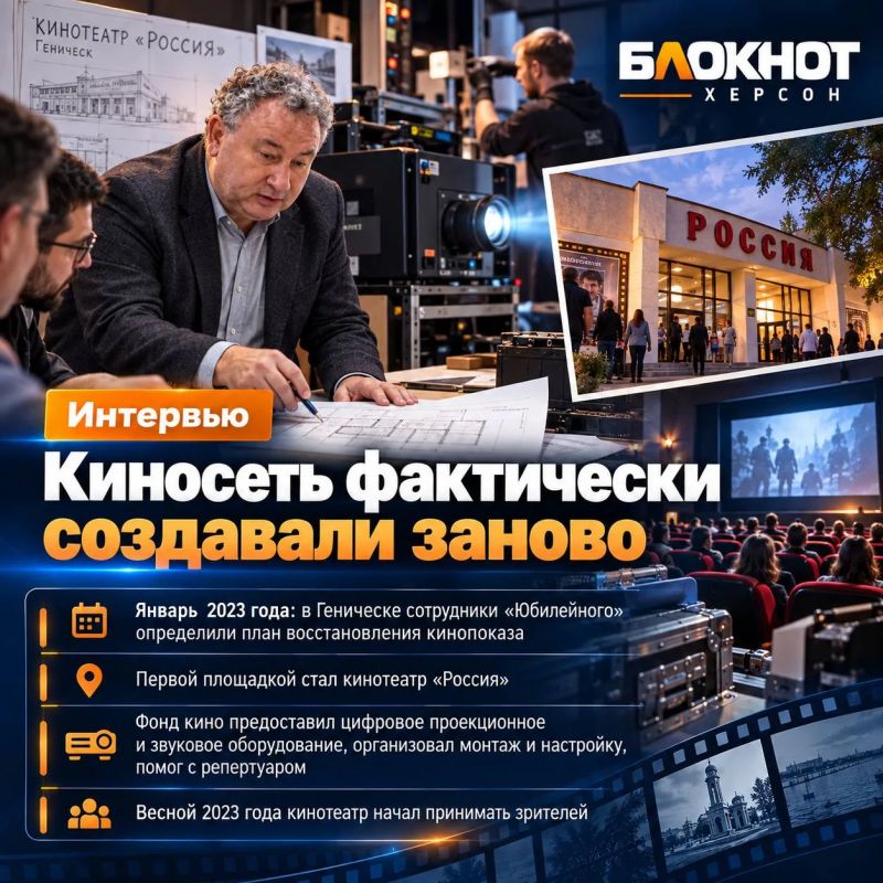 Как в Херсонской области заново собирают киносеть Как в Херсонской области заново собирают киносеть
