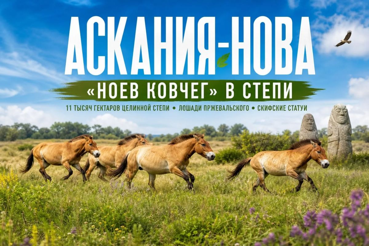 «Ноев ковчег» в степи. . Аскания-Нова в Херсонской области — старейший заповедник в СНГ