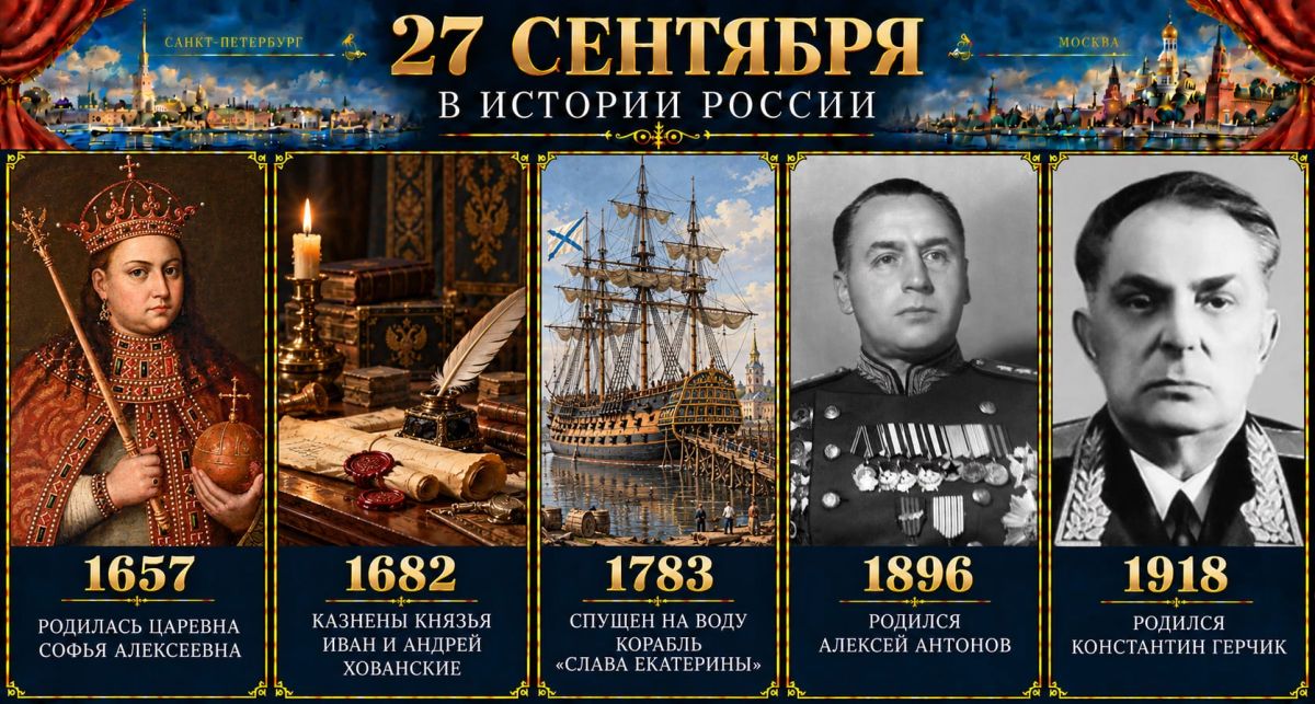 27 сентября в истории России