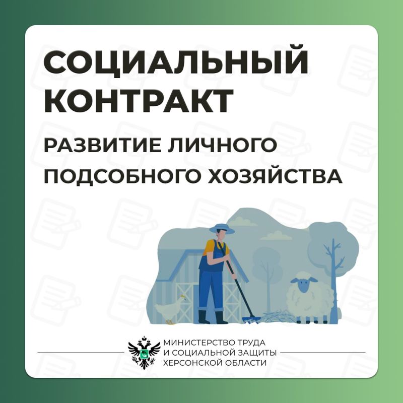 #Социальный_контракт на ведение личного подсобного хозяйства (ЛПХ)