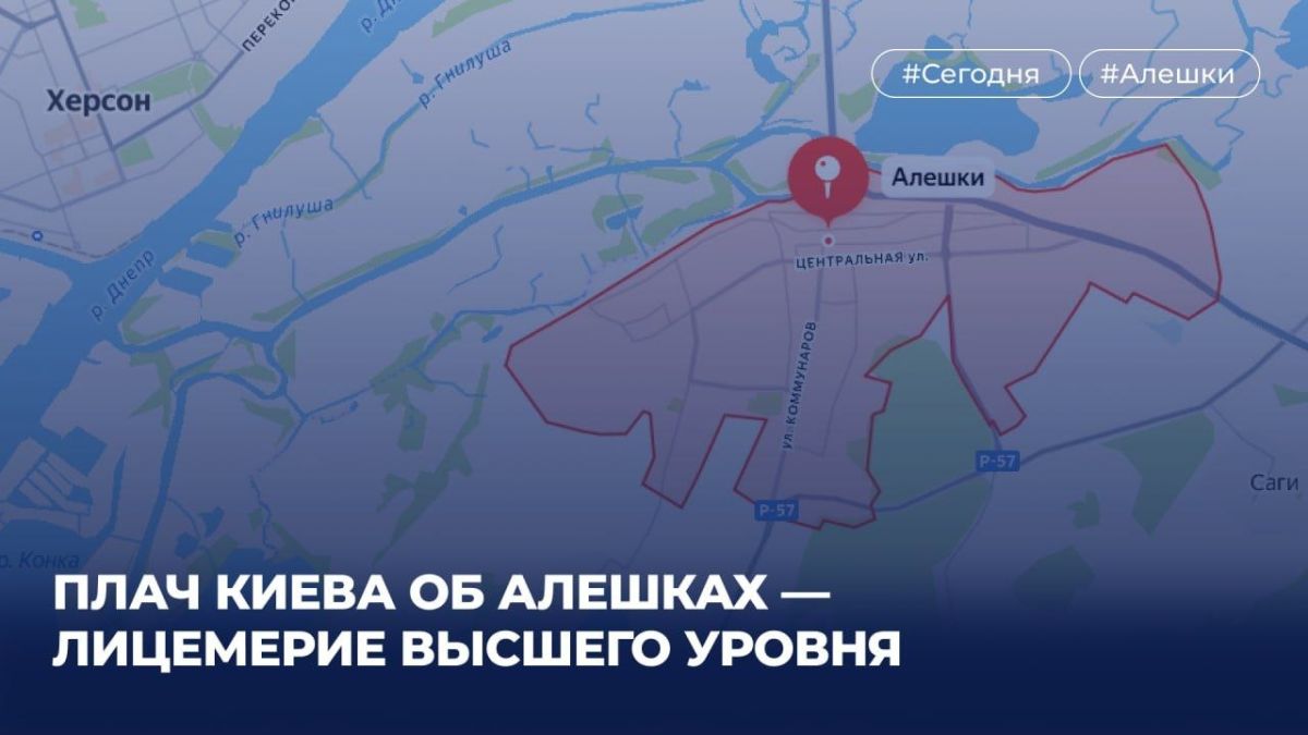 Плач Киева об Алешках — лицемерие высшего уровня