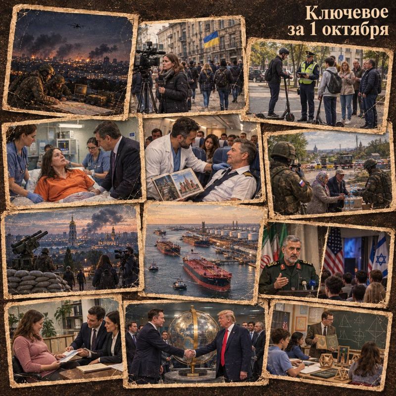 Олег Царёв: Ключевое за 1 октября. . Сводка ночных ударов по РФ и Украине, новости с фронта и видеосводка