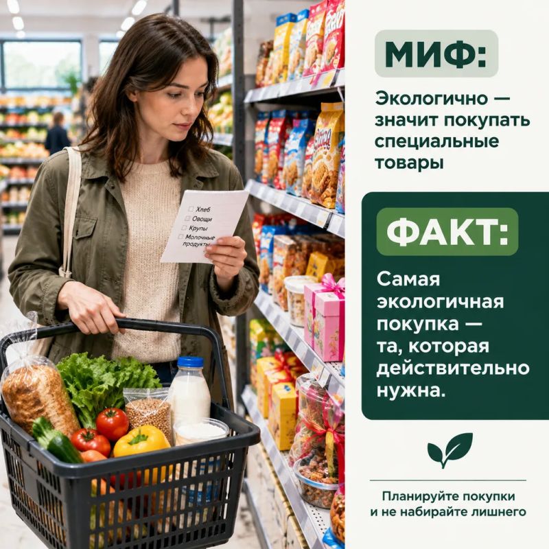 Эко-миф: «Экологично жить — значит тратить больше» Эко-миф: «Экологично жить — значит тратить больше»