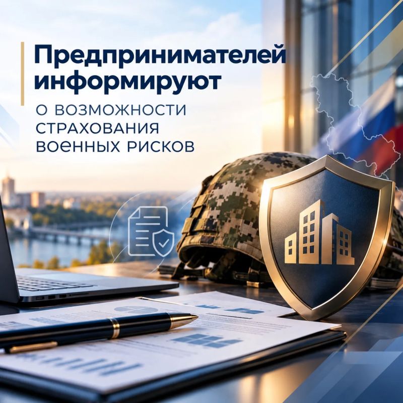 Предпринимателей и представителей бизнес-сообщества информируют о возможности получения консультационной поддержки по вопросам страхования военных рисков