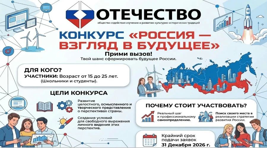 «Россия: взгляд в будущее» — конкурс для тех, кто готов представить страну завтрашнего дня