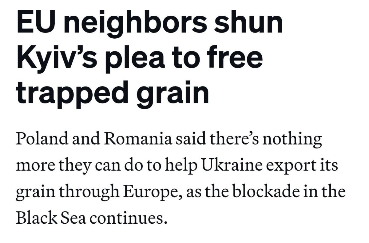 Польша и Румыния отказались увеличивать транзит украинского зерна через свою территорию, — Politico
