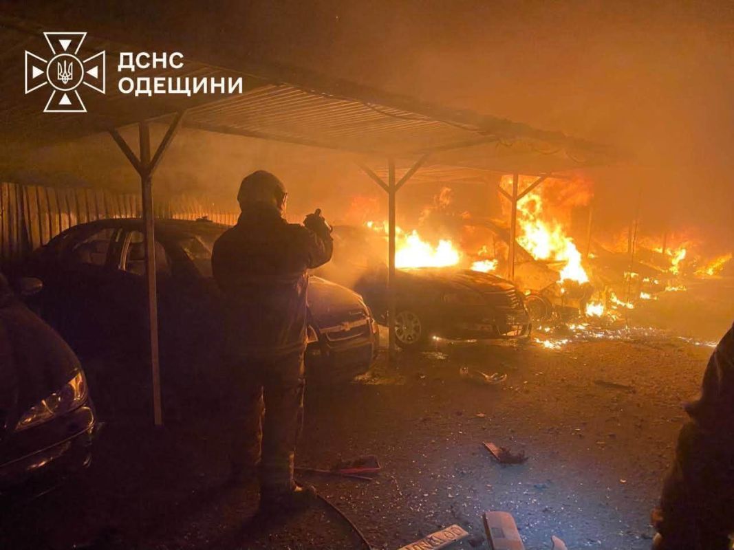 В результате атаки на Одесскую область повреждены автостоянка и приют для животных В результате атаки на Одесскую область повреждены автостоянка и приют для животных