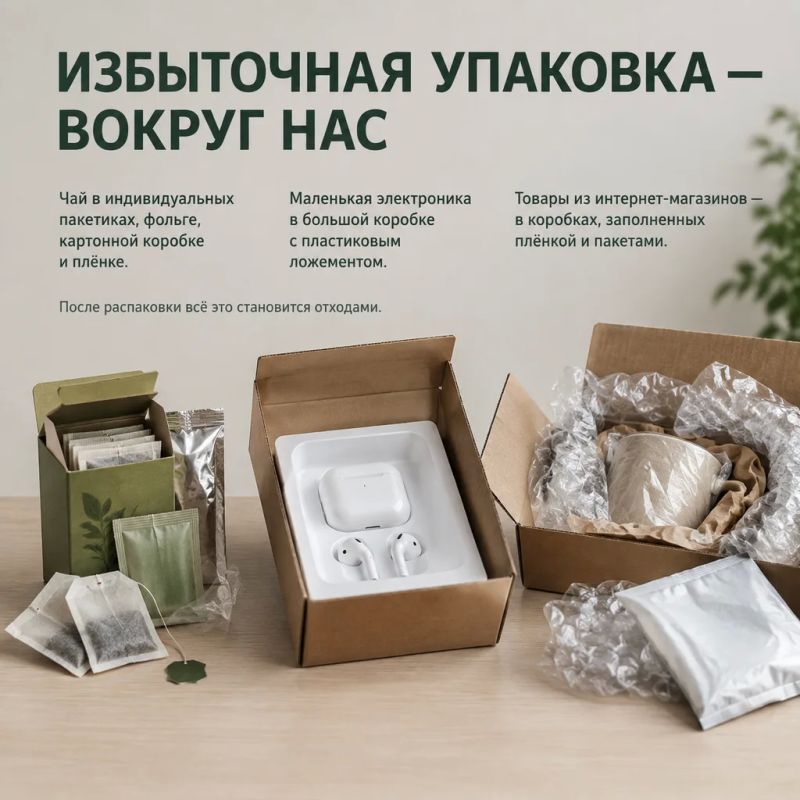 Коробка больше товара: как избыточная упаковка превращается в лишний мусор Коробка больше товара: как избыточная упаковка превращается в лишний мусор