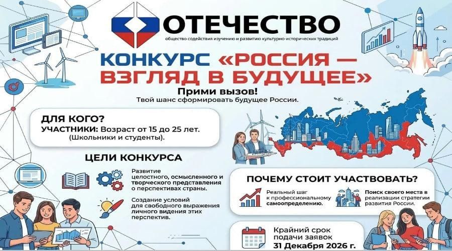 «Россия: взгляд в будущее» — конкурс для тех, кто готов представить страну завтрашнего дня
