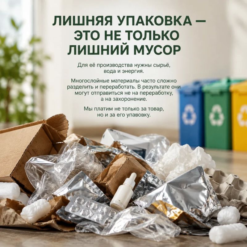 Коробка больше товара: как избыточная упаковка превращается в лишний мусор Коробка больше товара: как избыточная упаковка превращается в лишний мусор