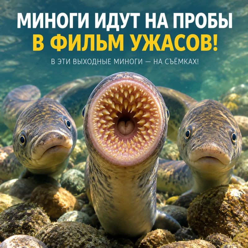 Миноги уже прошли кастинг в фильм ужасов — осталось только узнать, что это за странные существа с круглыми зубастыми ртами