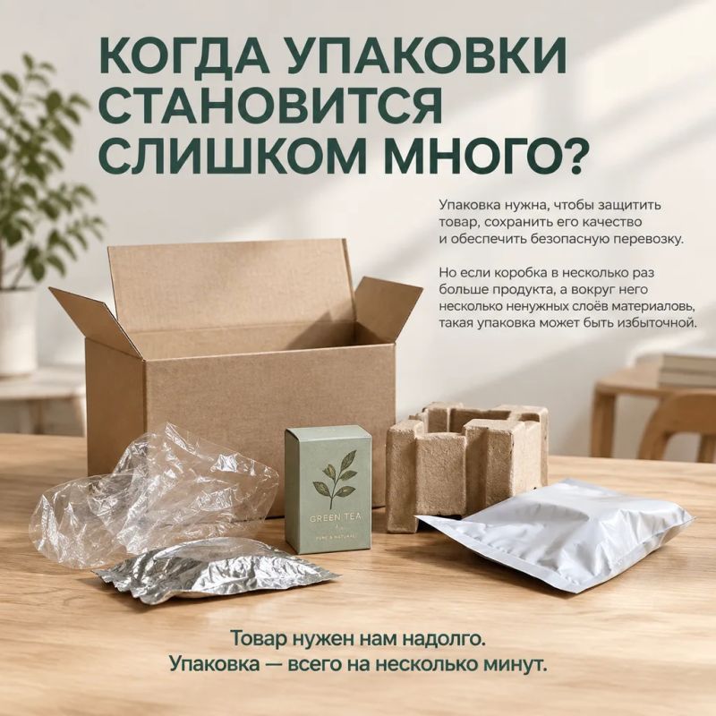 Коробка больше товара: как избыточная упаковка превращается в лишний мусор Коробка больше товара: как избыточная упаковка превращается в лишний мусор