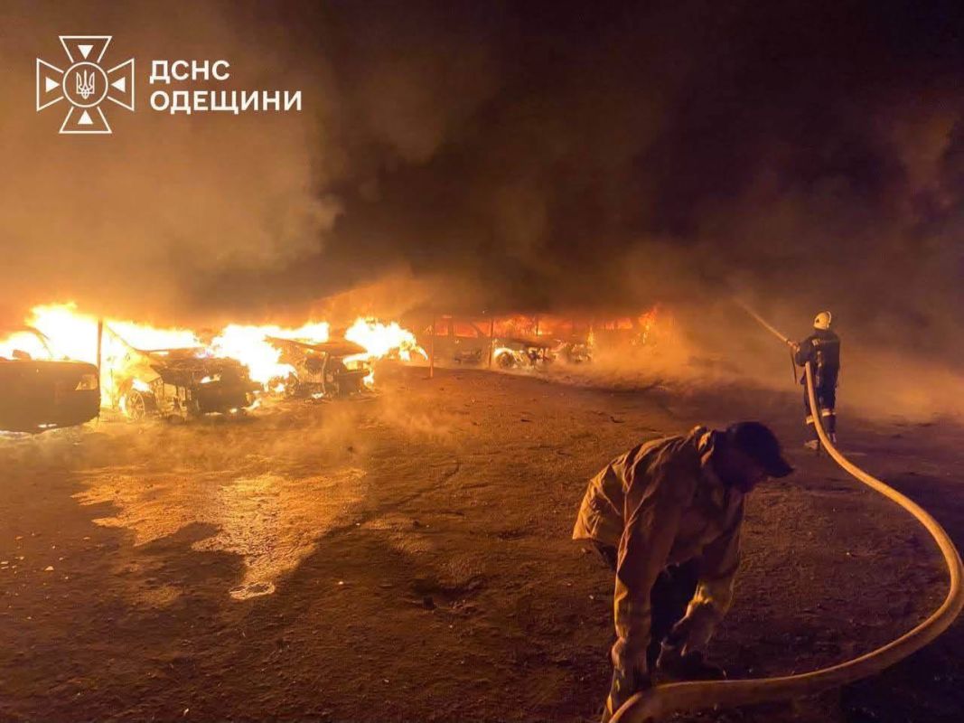 В результате атаки на Одесскую область повреждены автостоянка и приют для животных В результате атаки на Одесскую область повреждены автостоянка и приют для животных