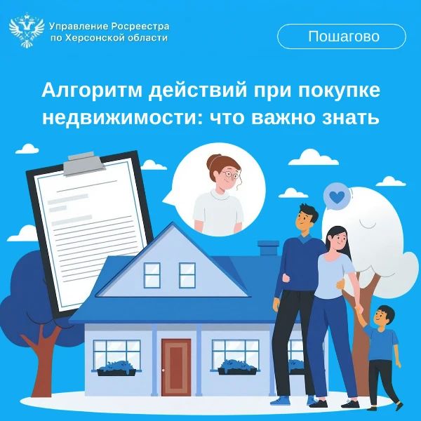 Управление Росреестра по Херсонской области информирует об алгоритме действий при покупке недвижимости