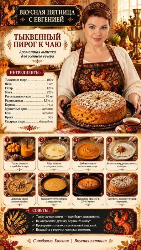 Дорогие друзья!. Сегодня пятница, а значит, мы начинаем нашу новую рубрику — «Вкусная пятница с Евгенией» Дорогие друзья!. Сегодня пятница, а значит, мы начинаем нашу новую рубрику — «Вкусная пятница с Евгенией»