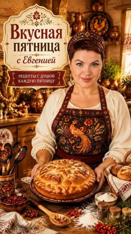 Дорогие друзья!. На нашем канале появляется новая тёплая и душевная рубрика — «Вкусная пятница с Евгенией»