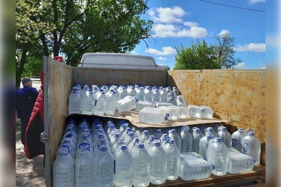 200 литров воды доставили многодетной херсонской семье
