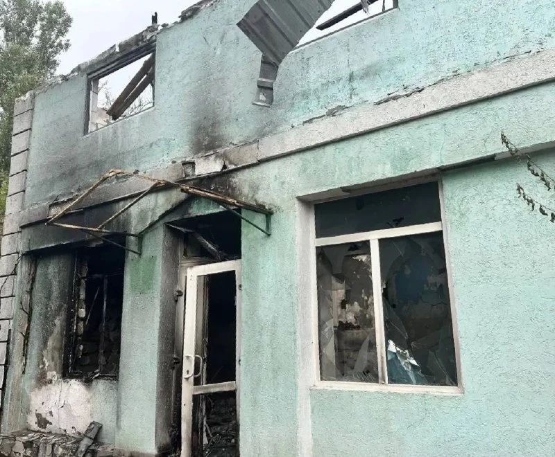 Здание Гладковского лесничества разрушено в результате удара ВСУ Здание Гладковского лесничества разрушено в результате удара ВСУ